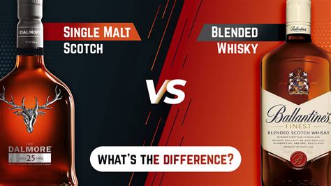 difference between single malt and blended scotch whiskey